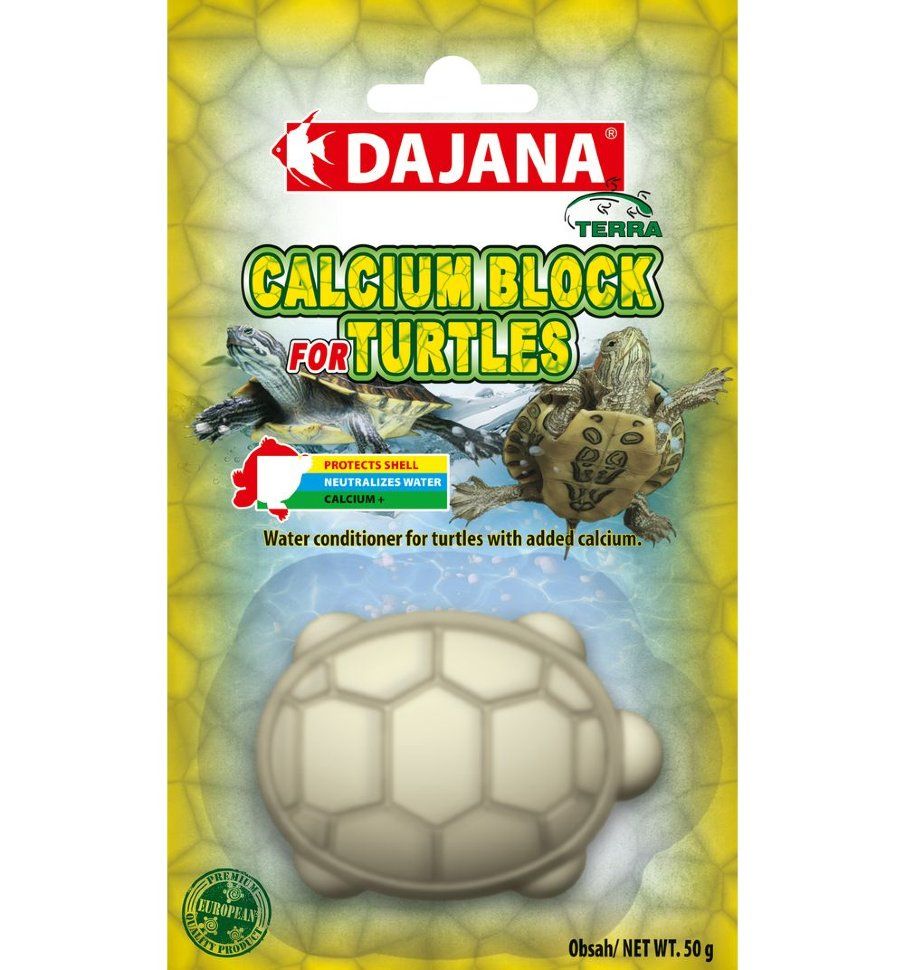 фото Камень минеральный для водных черепах dajana calcium block, 50г