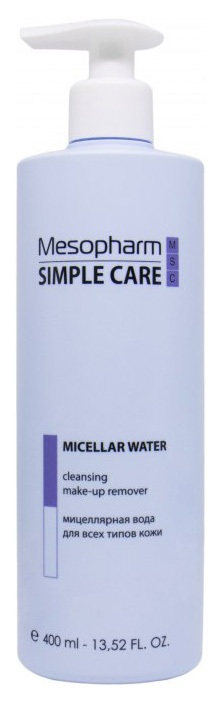 Мицеллярная вода Mesopharm Professional Micellar Water 400 мл mesopharm professional лосьон тоник регулирующий рн для лица aqua balance lotion 220 мл