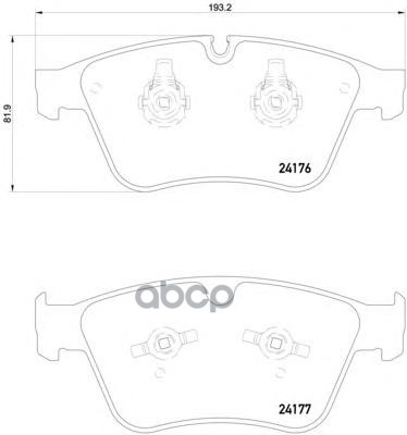 

Комплект тормозных колодок Hella 8DB355020031