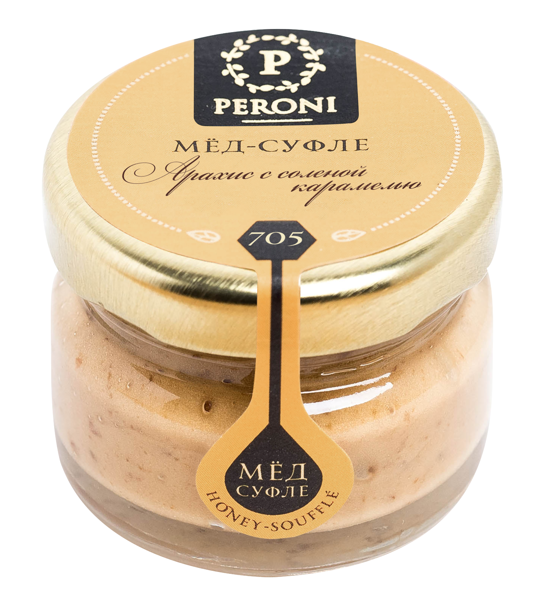 

Мед-суфле Peroni Honey арахис с соленой карамелью сompliments 30 г
