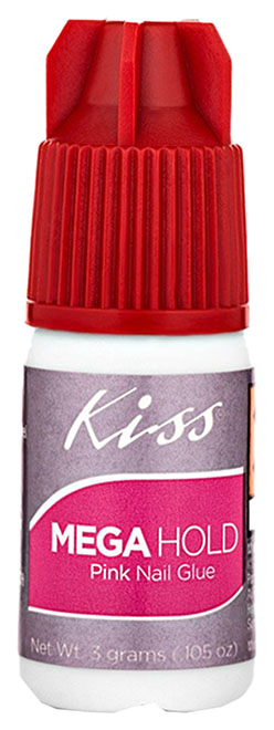 фото Клей-гель для ногтей kiss mega hold pink nail glue