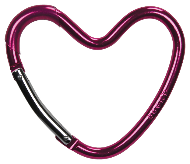 Крепление Dooky-Xplorys для сумок Dooky Heart Hook Розовое