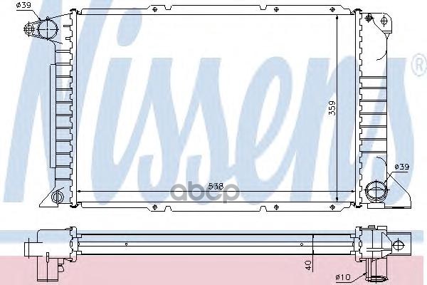 

Радиатор охлаждения Nissens 62080A