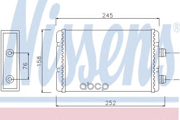 Радиатор печки Nissens 71451