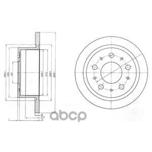 

Тормозной диск DELPHI задний BG4062