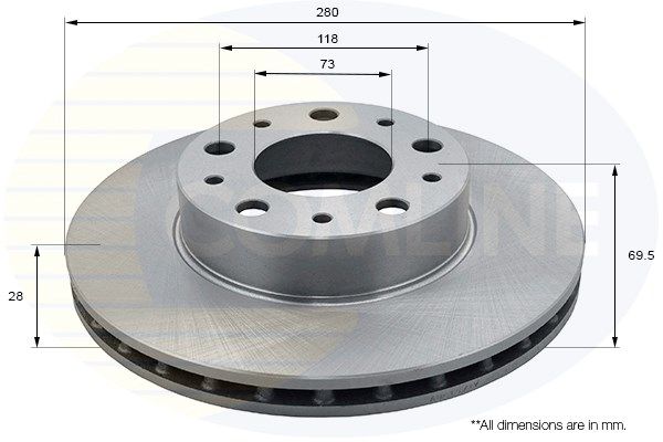 фото Тормозной диск comline adc1571v