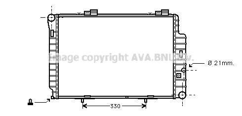 

Радиатор охлаждения двигателя AVA QUALITY COOLING MS2235