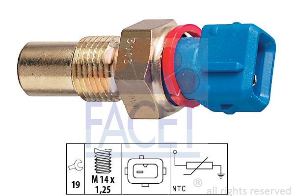 

Датчик, температура масла FACET 7.3113