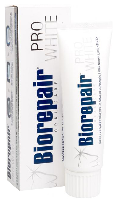 Зубная паста Biorepair Pro White 75ml зубная паста white glo отбеливающая свежее дыхание 80