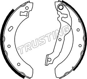 

Комплект тормозных колодок TRUSTING 040.134