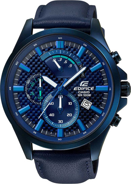 фото Наручные часы кварцевые мужские casio edifice efv-530bl-2a