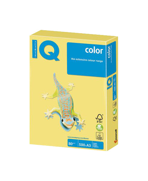 

Бумага для офисной техники IQ ZG34 Color А3 80 г/м2, Желтый