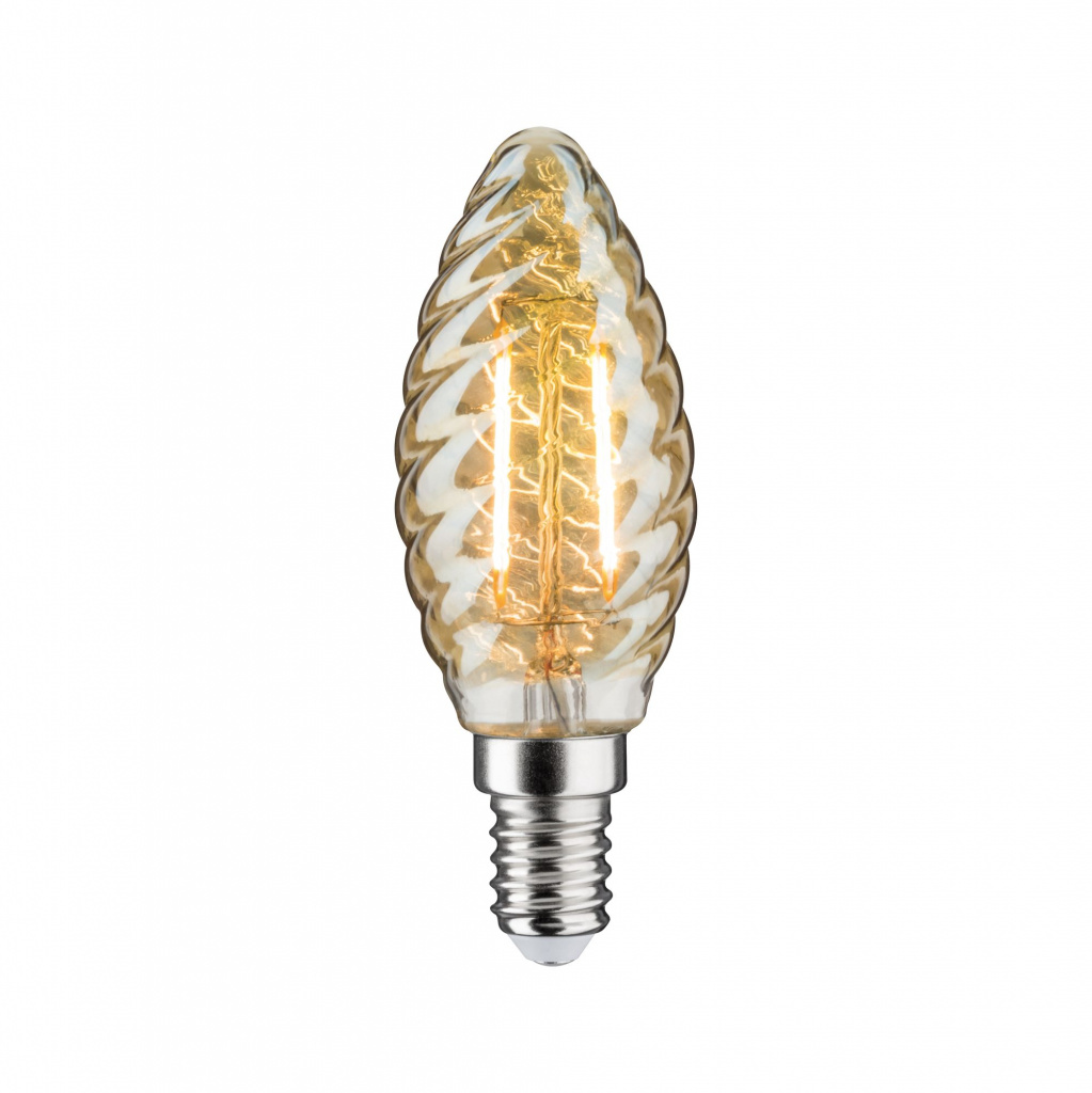 фото Лампа свеча led kerze gedr 260lm e14 2,6w gold 28708 paulmann