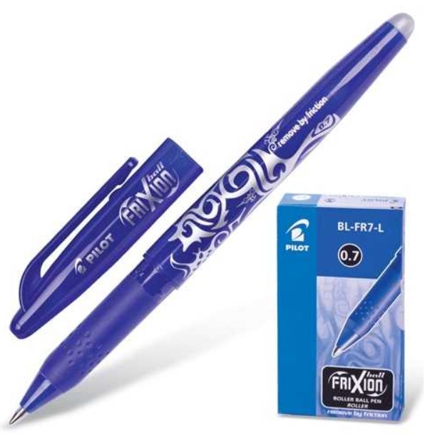 

Ручка гелевая Pilot Frixion BL-FR-7, синяя, 0,7 мм, 1 шт.