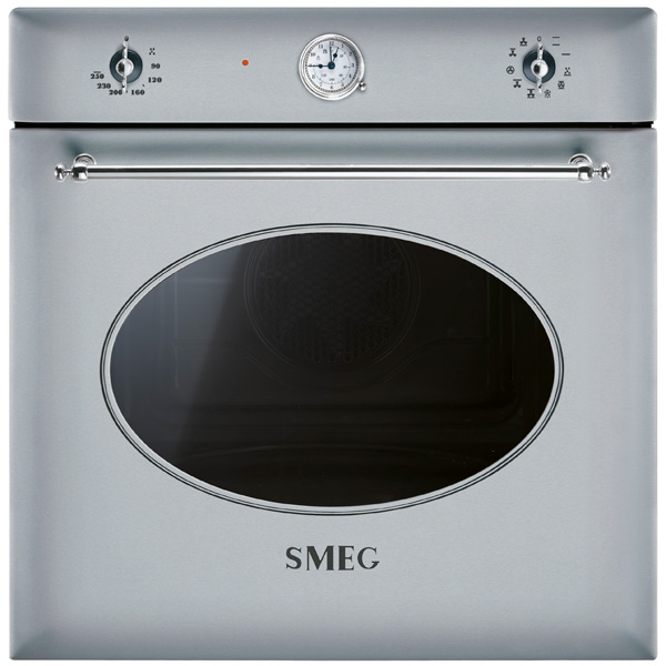 фото Встраиваемый электрический духовой шкаф smeg sf855x silver