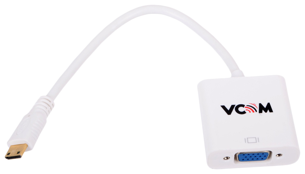 

Адаптер VCOM Mini HDMI-VGA, M-F 0,15м White (CG592), CG592