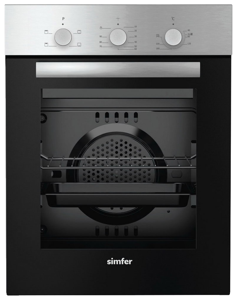 фото Встраиваемый электрический духовой шкаф simfer b4em14011 silver