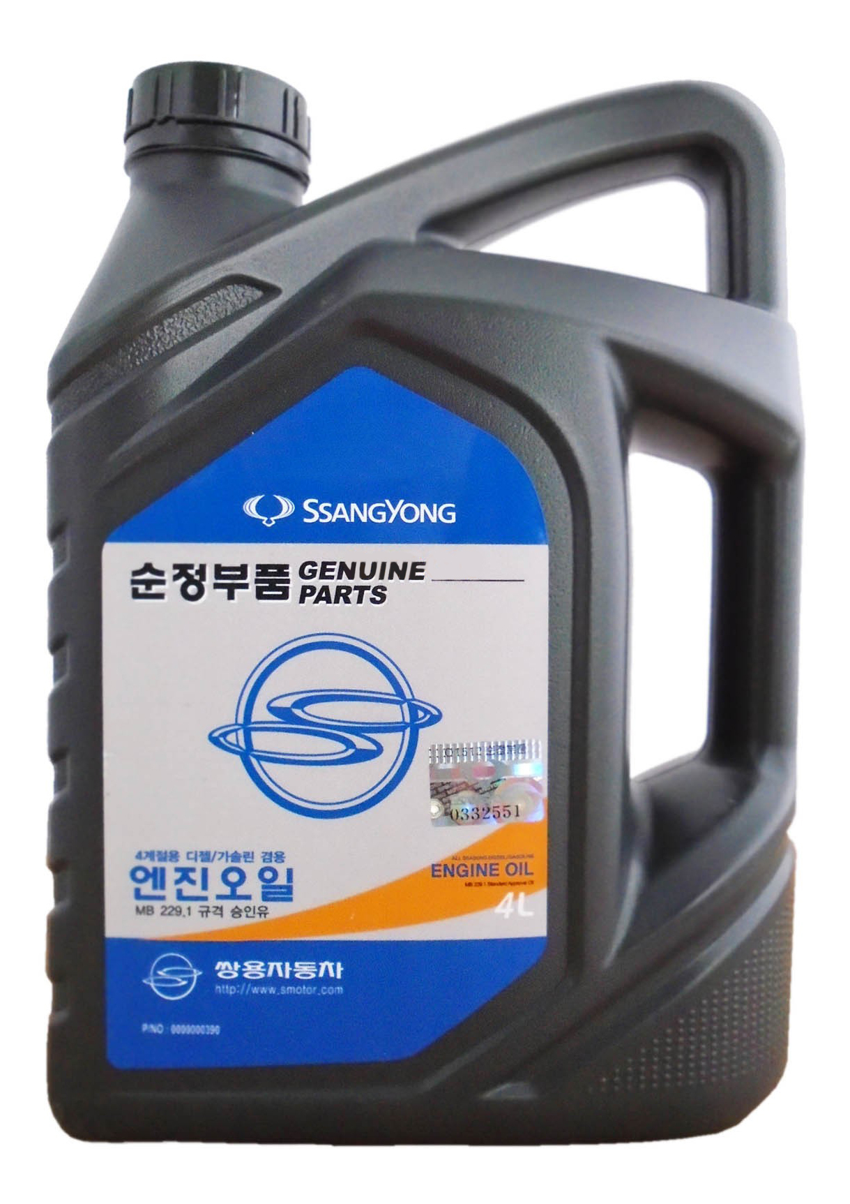 фото Моторное масло ssangyong all seasons diesel/gasoline engine oil 10w40 4 л