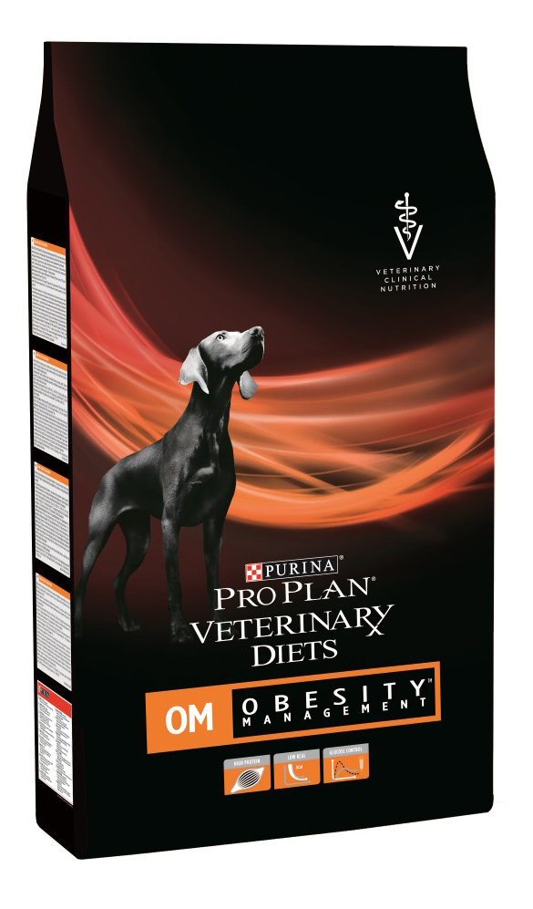 фото Сухой корм для собак pro plan veterinary diets om obesity management, при ожирении, 3кг