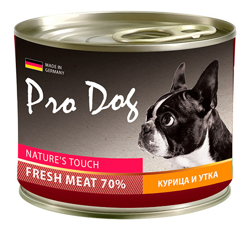 фото Консервы для собак pro dog, курица, утка, 400г