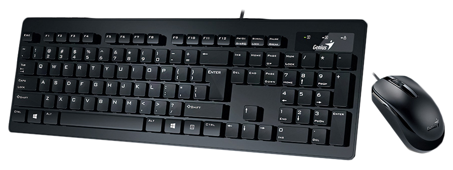 Клавиатура+мышь Genius SlimStar C130 черный (31330208104)