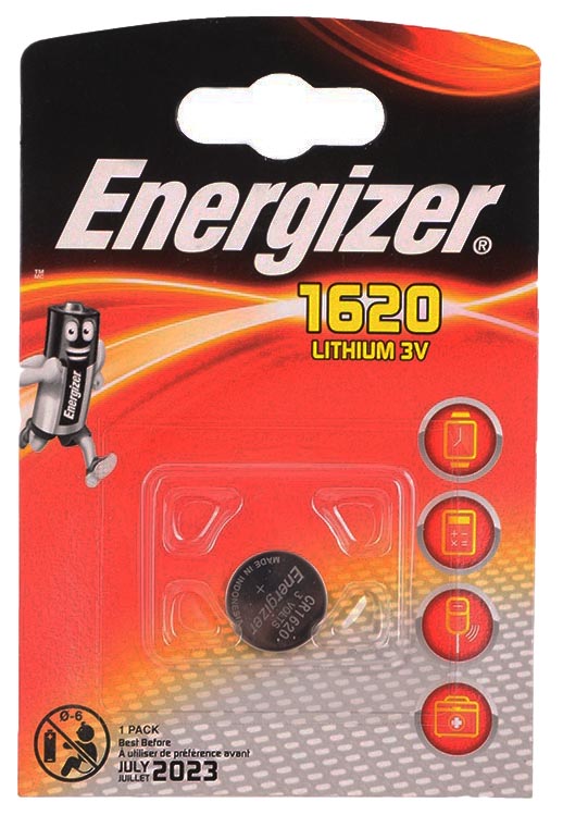 

Батарейка Energizer CR1620 PIP1 1шт, Energizer-7