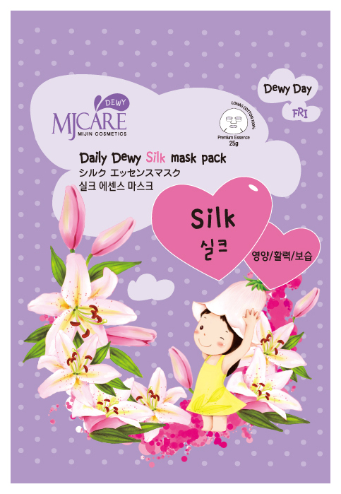 фото Маска для лица mj care daily dewy silk mask pack 25 г