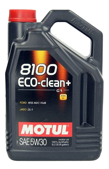 фото Моторное масло motul 8100 eco-clean+ 5w30 5 л