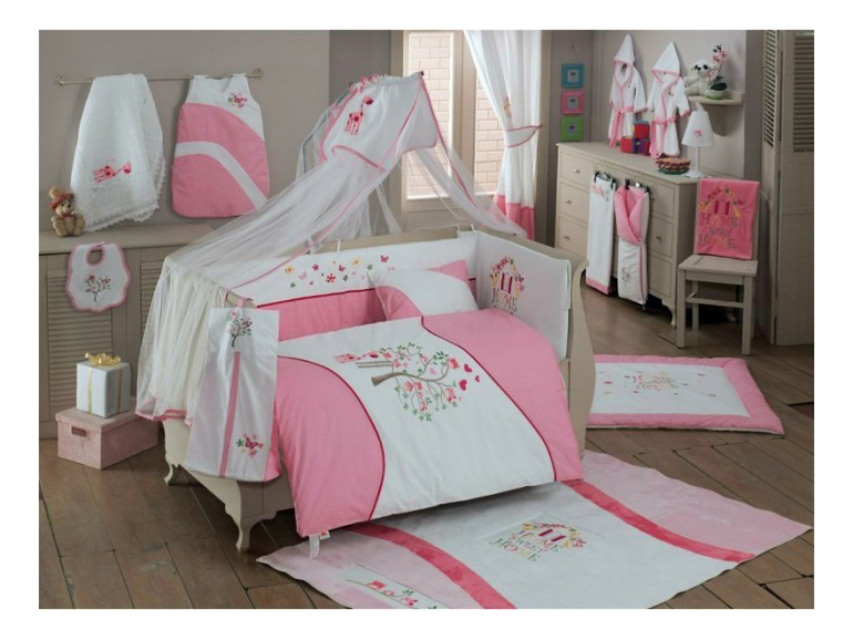 фото Комплект детского постельного белья kidboo sweet home pink 3 предметов