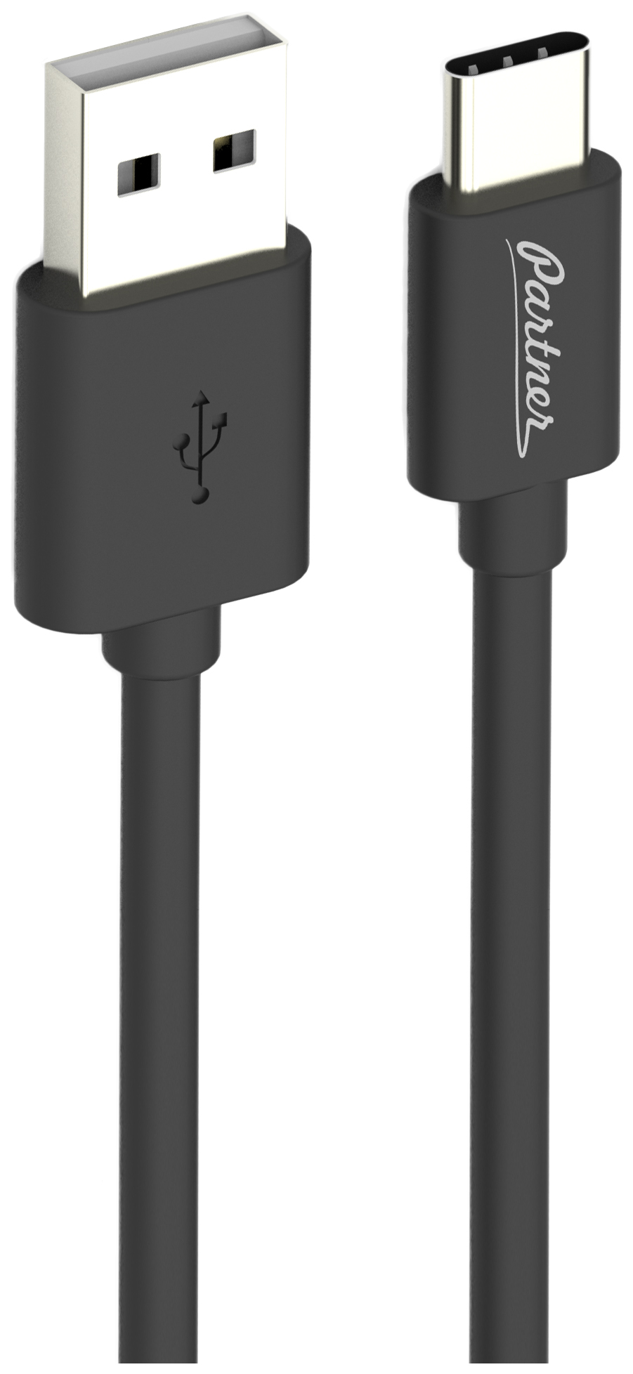 фото Кабель partner usb 2,0 - usb type-c 1 м