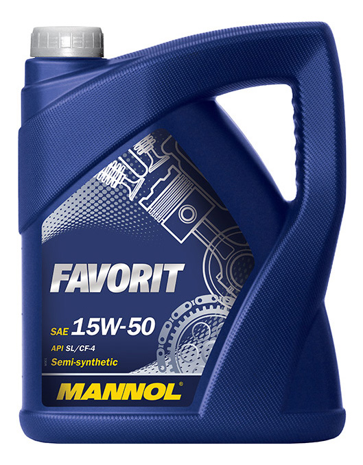 Моторное масло Mannol Favorit 15W50 5 л