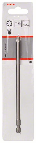 

Бита для шуруповерта Bosch 152мм TORX T30 XH 2607001674, tORX T30 XH 2607001674