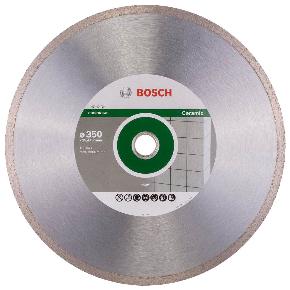 фото Диск отрезной алмазный bosch bf ceramic350-30/25,4 2608602640