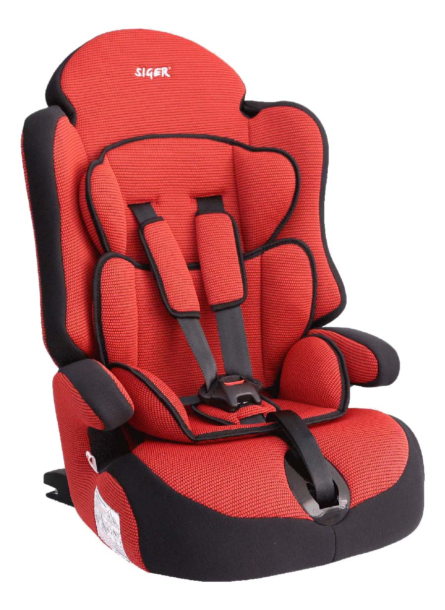 фото Автокресло siger прайм isofix цв.красный гр.1/2/3