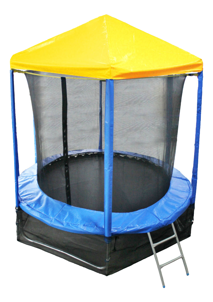 

Батут Optifit Like с сеткой и лестницей 183 см, blue/yellow, Like