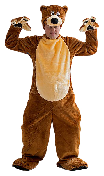 фото Карнавальный костюм бока медведь, цв. коричневый р.180