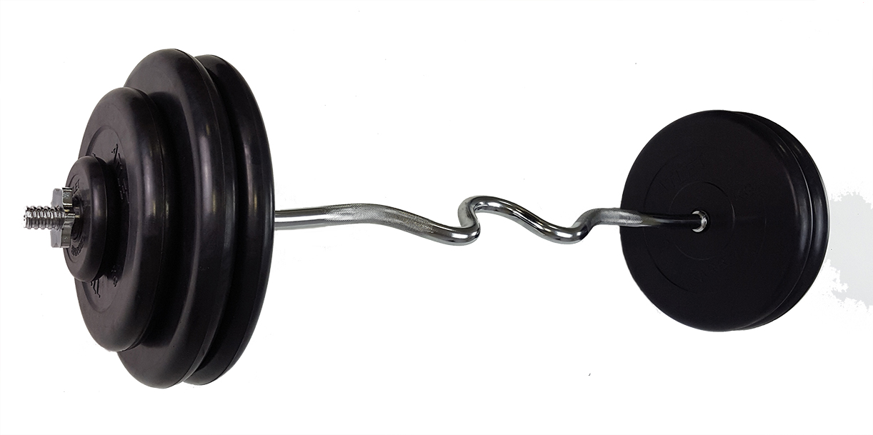 фото Штанга mb barbell, гриф w-образный 127 см, 100 кг, 25 мм