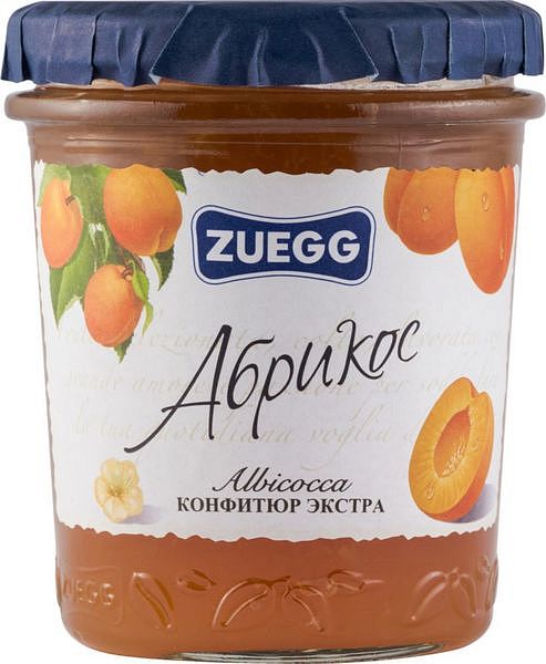 фото Конфитюр zuegg экстра абрикос 320 г