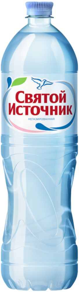 

Вода Святой Источник негазированная пластик 1.5 л, негазированная пластик
