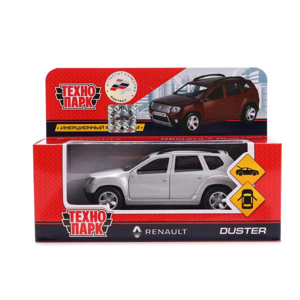 

Машина металлическая Технопарк Renault duster, 12 см, открывающиеся двери, инерционная, Renault Duster