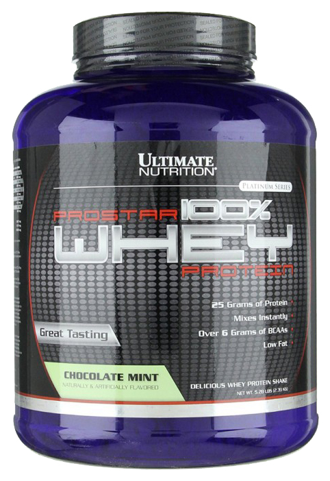Протеин Ultimate Nutrition Prostar 100% Whey Protein, 2390 г, chocolate mint