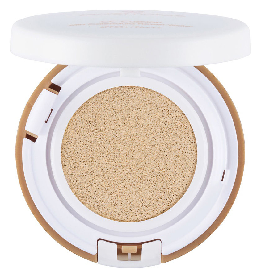 

BB и СС средство Secret Nature CC Cushion with Calendula Flower Water 21 Light Beige 13 г, CC Cushion with Calendula Flower Water