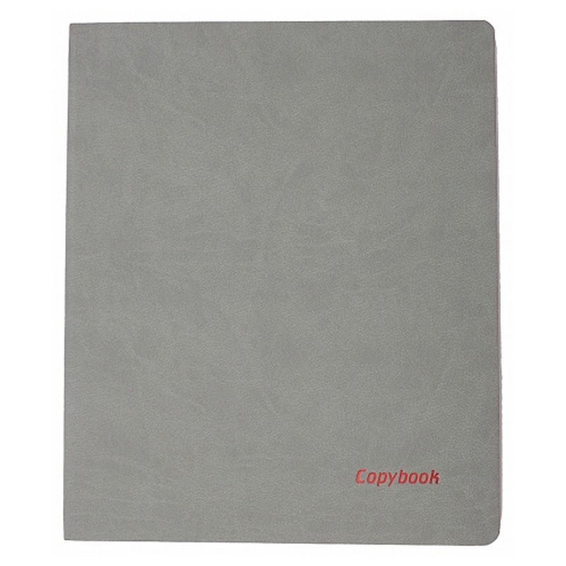 

Тетрадь, А4, 80 листов, клетка, графитовая обложка, красный срез