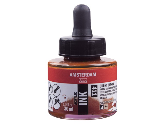 

Акриловые чернила Royal Talens Amsterdam №411 сиена жженая 30 мл