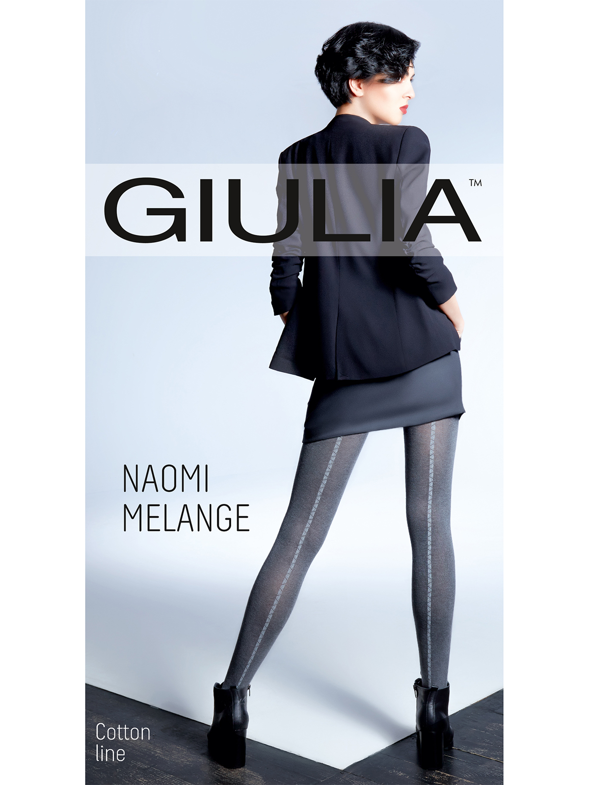 

Колготки женские Giulia NAOMI MELANGE 04 серые 3 (M), NAOMI MELANGE 04