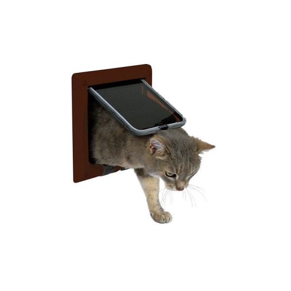 

Дверца для кошек TRIXIE 4-Way Cat Flap, коричневая, 14,7х15,8см