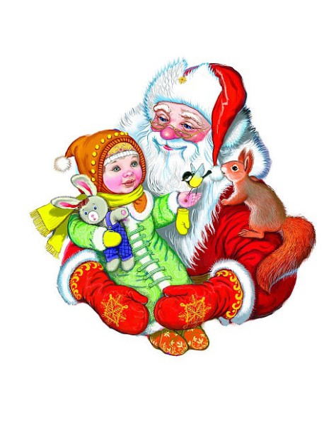 Украшение новогоднее Феникс-Презент Дедушка Мороз с девочкой
