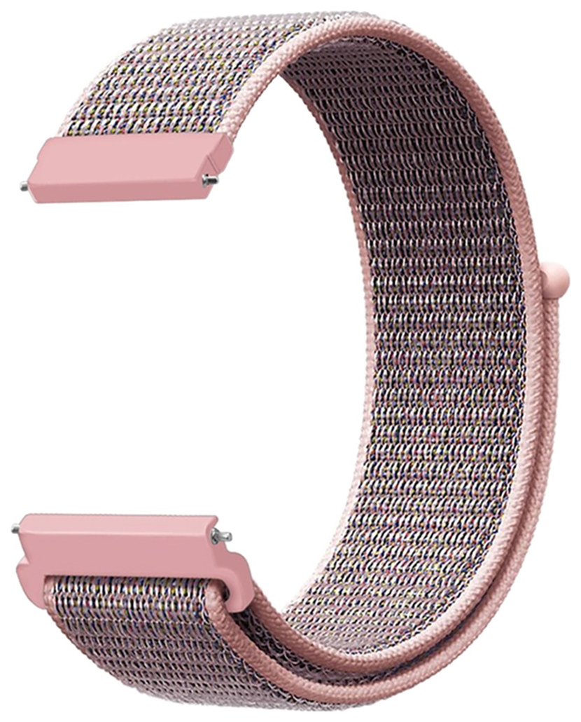 фото Ремешок для часов lyambda "vega", универсальный, 22 мм (нейлон, розовое золото)