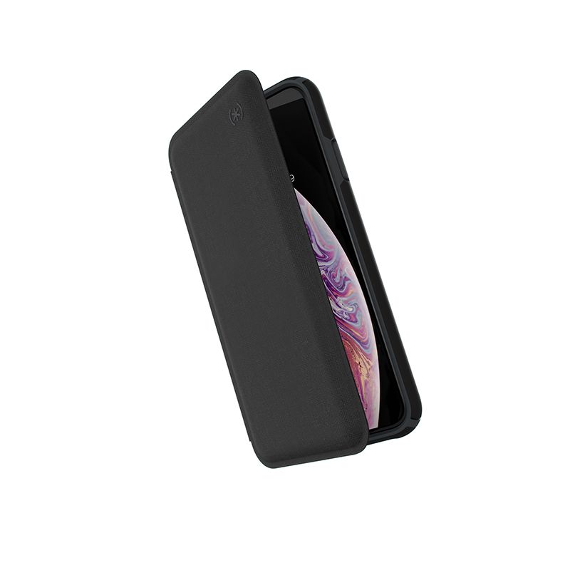 фото Чехол speck presidio folio leather для iphone xs max black