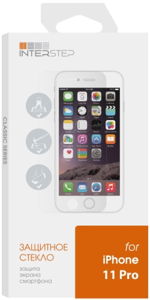 

Защитное стекло InterStep для iPhone 5.8 2019, для iPhone 5.8 2019